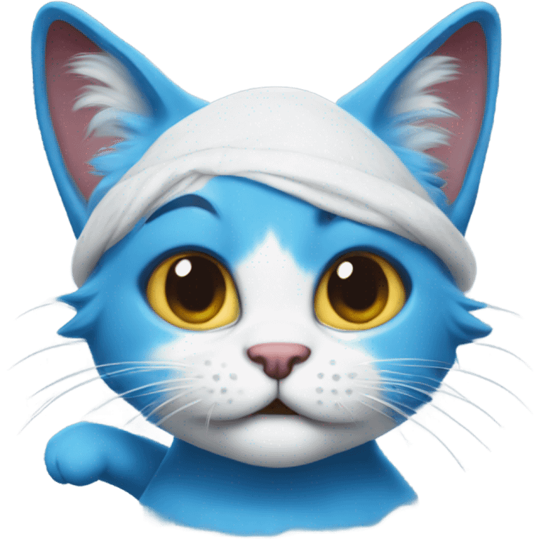 Smurf cat emoji