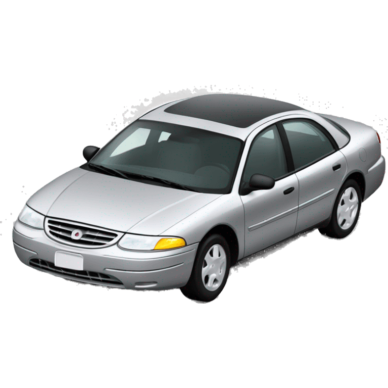 mercury sable 1998 car silver emoji