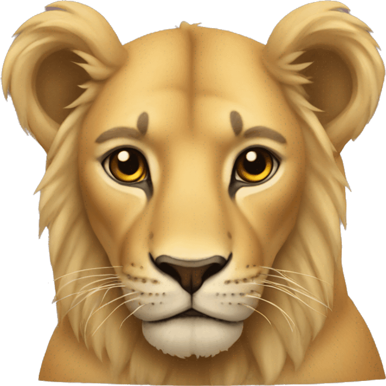 León enamorado emoji