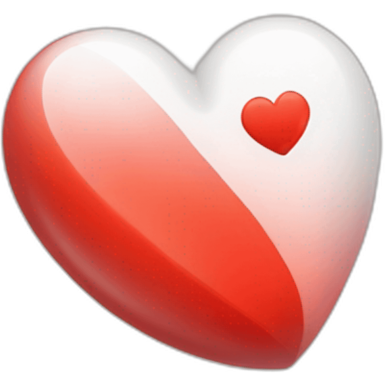 Red Heart with the letter « L » in it emoji