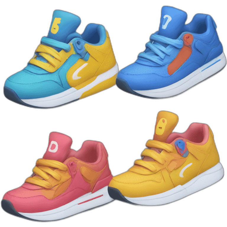 Jogging shoes D logo emoji