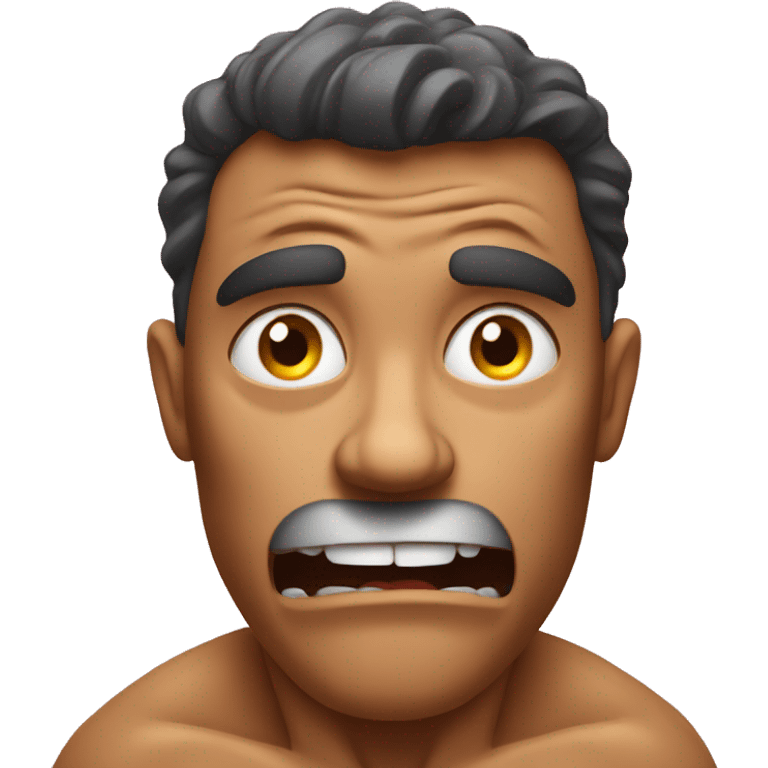 shocked bodybuilder emoji