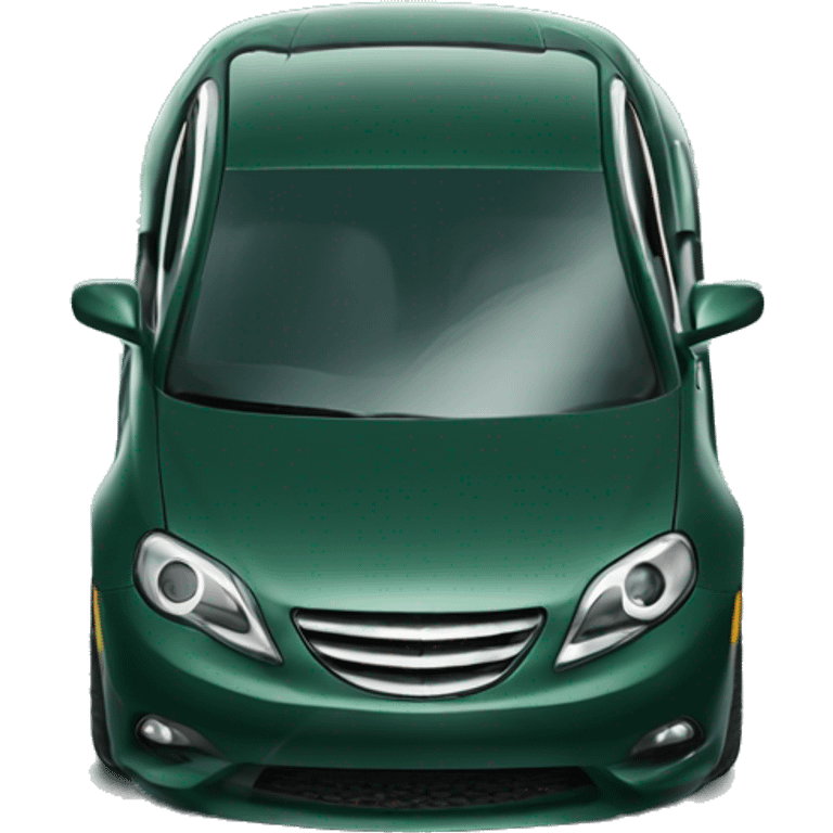 Luxury dark green car-key emoji