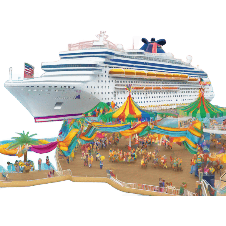 Carnival Mardi Gras ship emoji