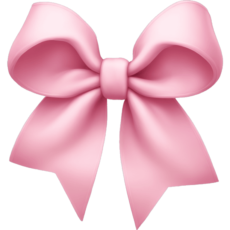 Light pink double loop bow  emoji