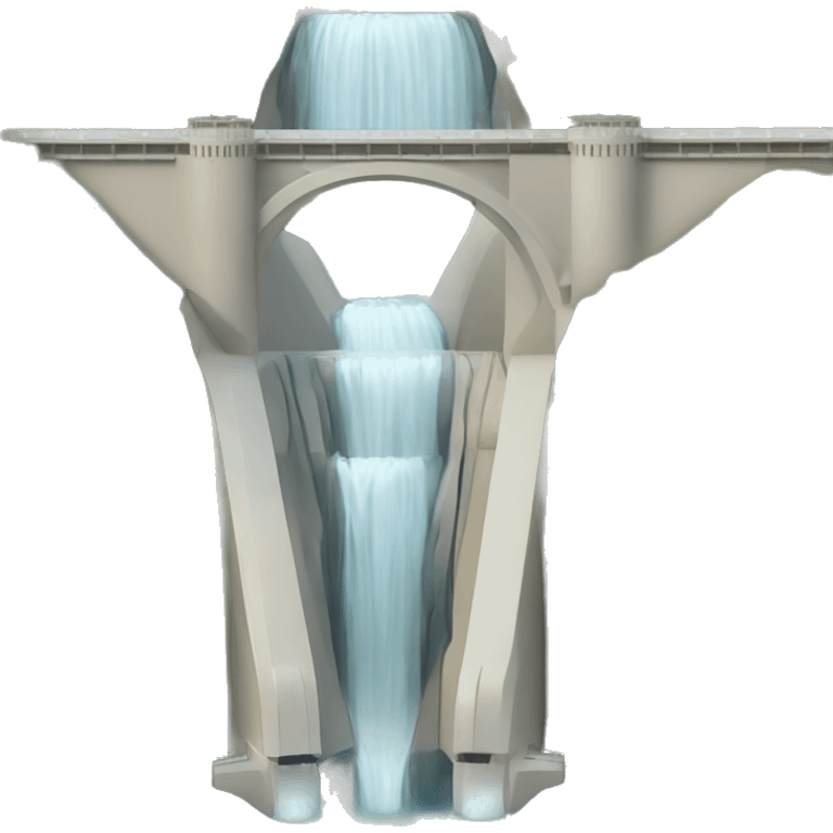 a hydraulic dam with a body laughin emoji