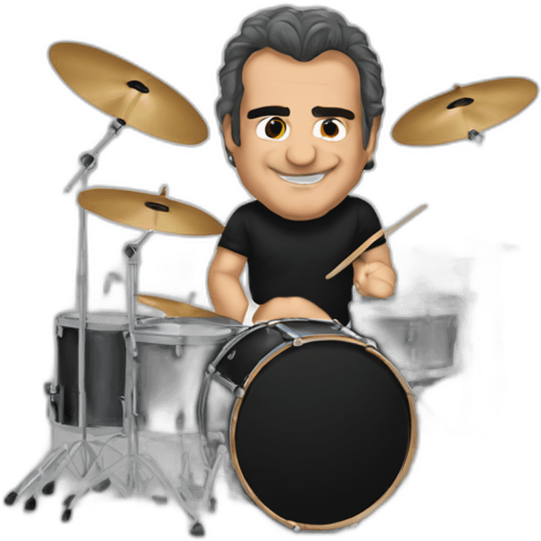 Tico torres playing drums emoji