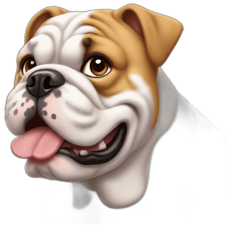 perro bulldog ingles emoji