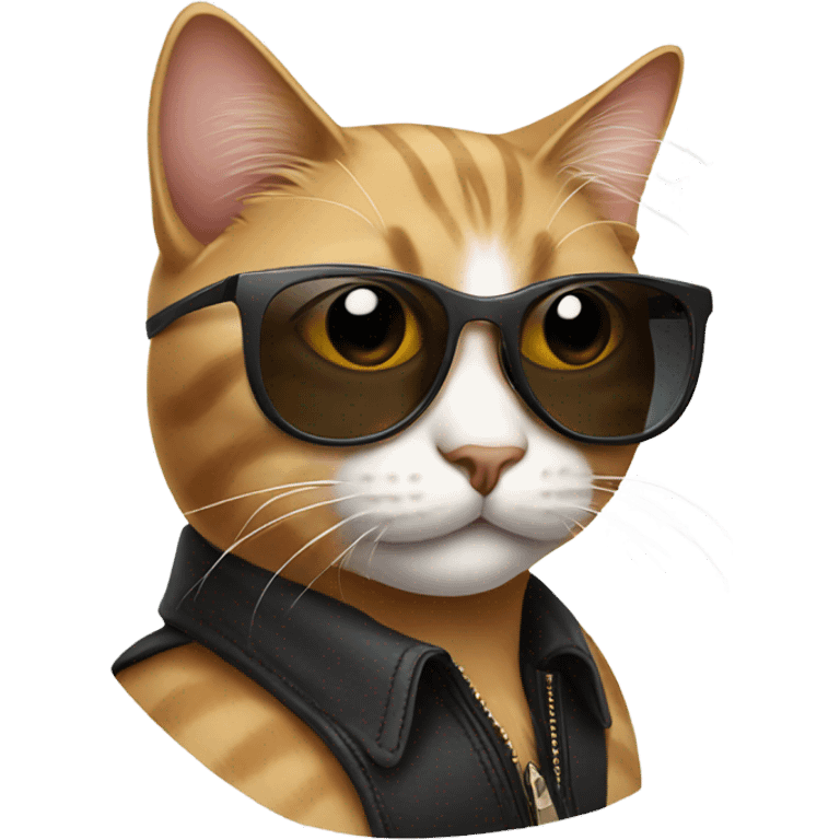 Cat with sunglasses emoji