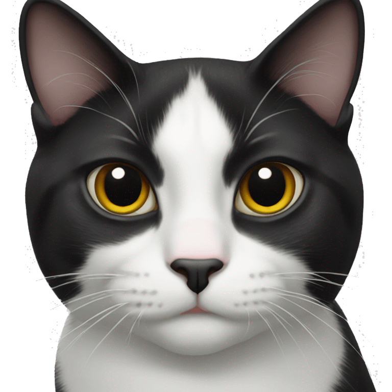 Tuxedo cat emoji