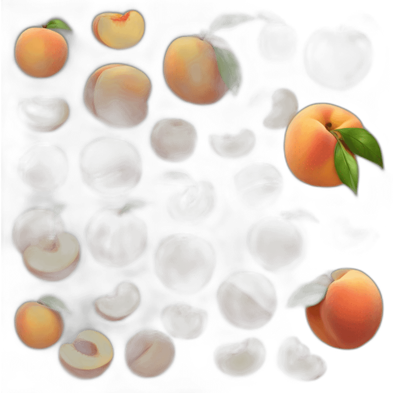 Peach with skin emoji