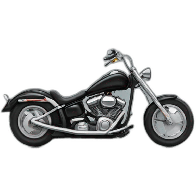 black chopper motorcycle emoji