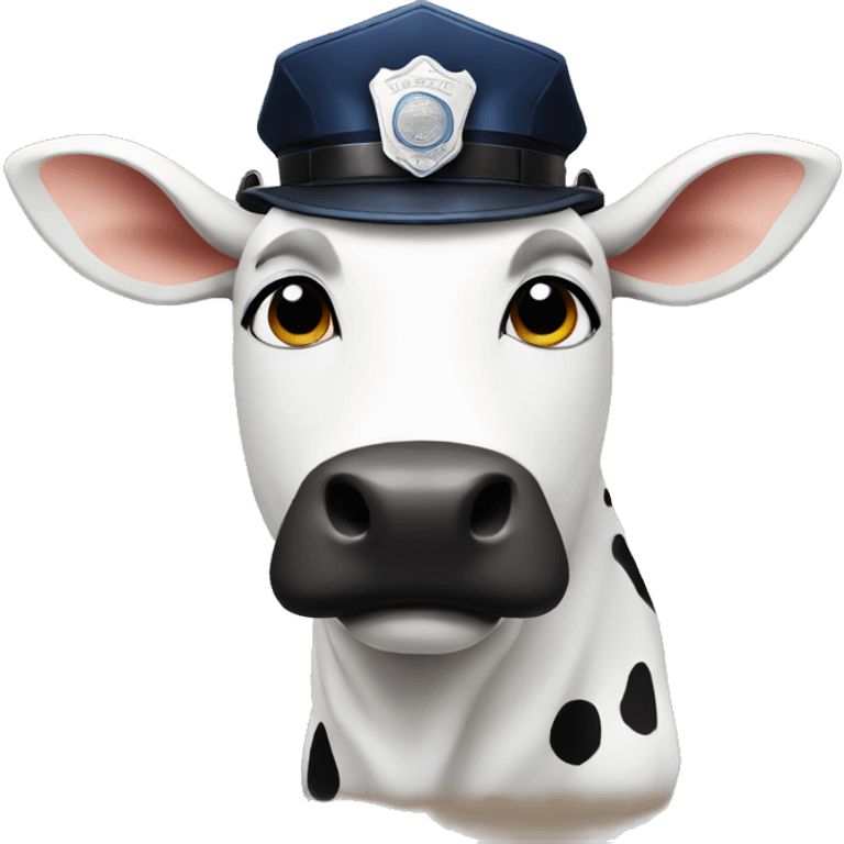 A police cow emoji