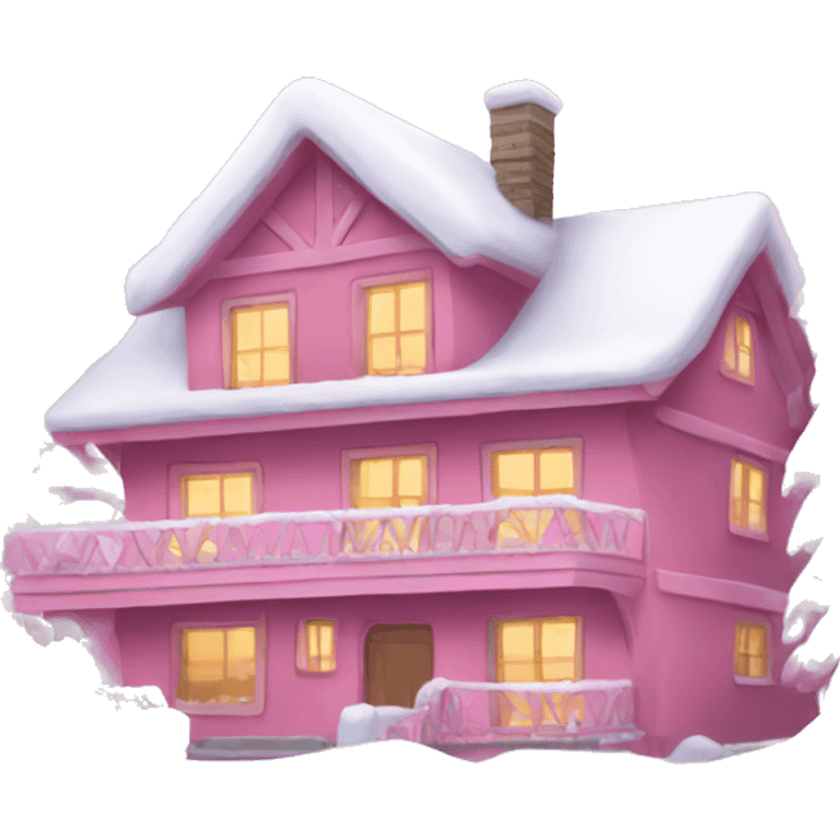 Pink winter wonderland  emoji