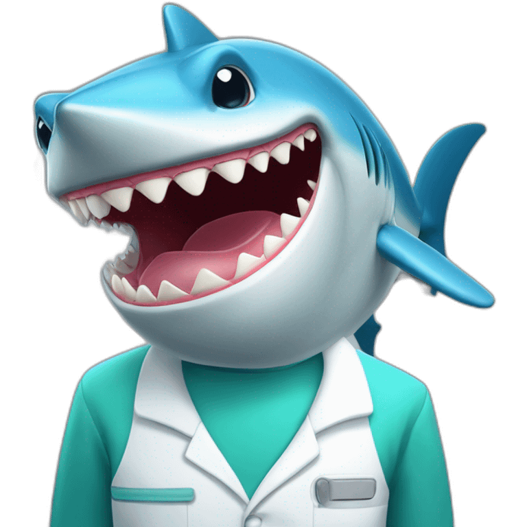 Requin chez le dentiste emoji