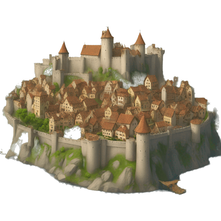 medieval city in sky emoji