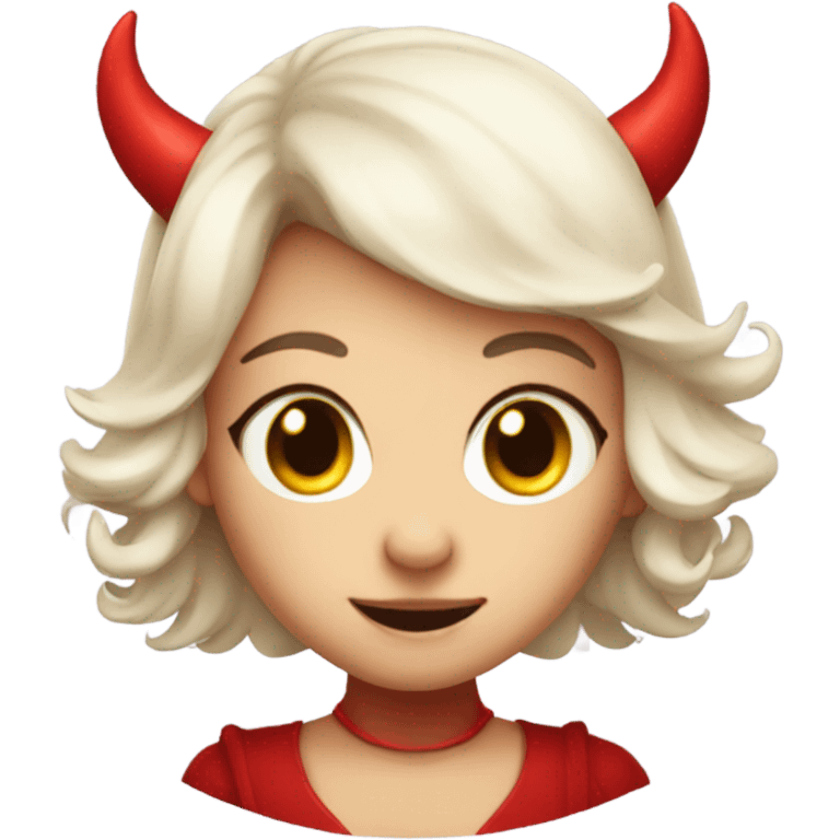 Cute devil girl emoji