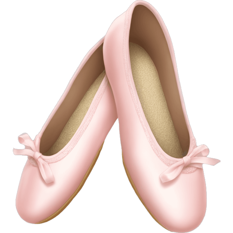 Pale pink ballet shoes emoji