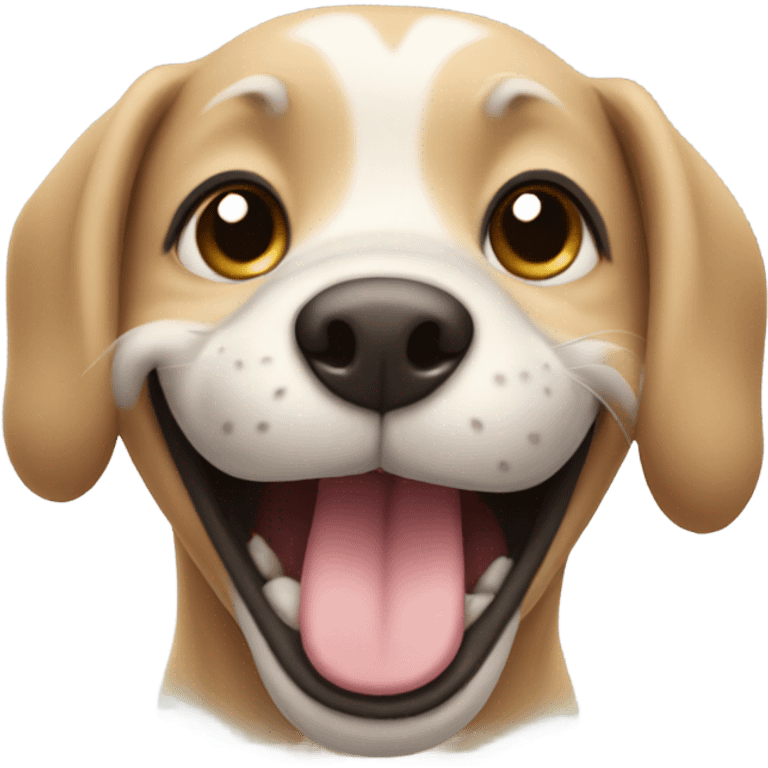 dog smiling emoji