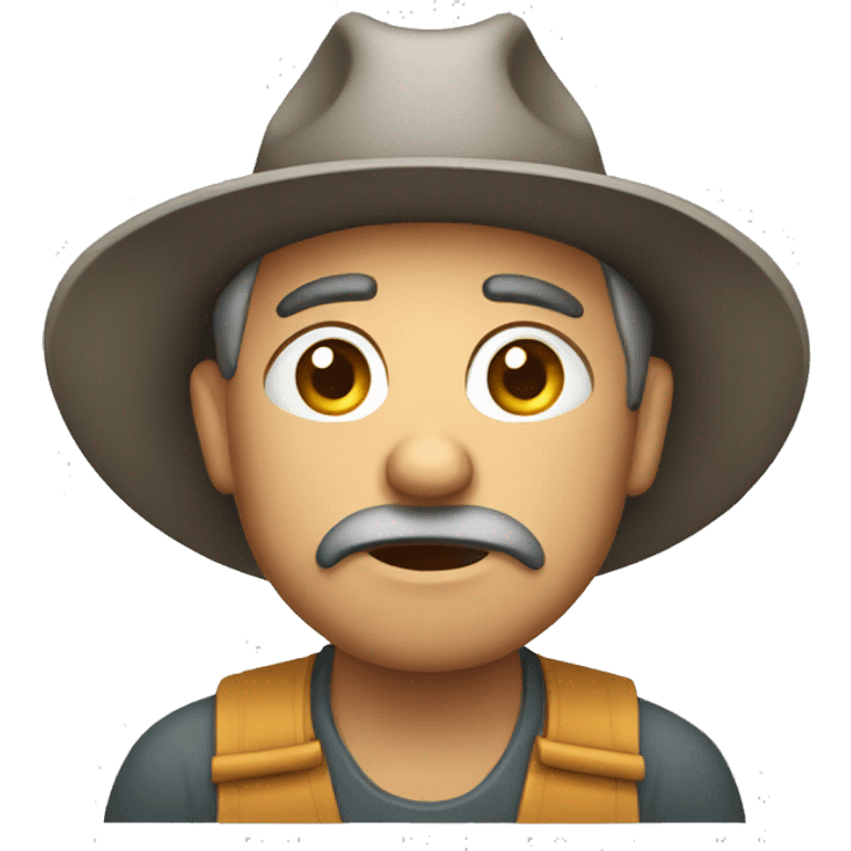 worried farmer emoji