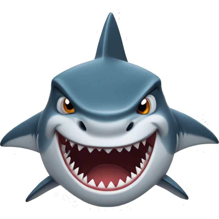 Angry shark emoji