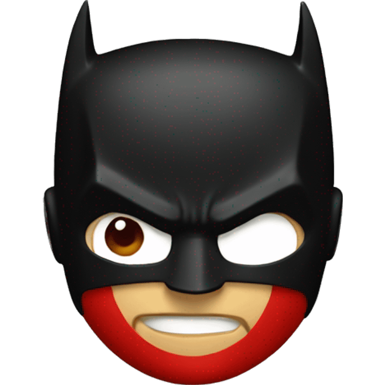 Batman in red emoji