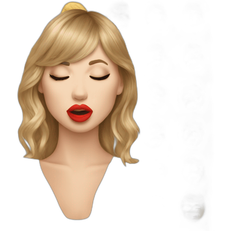 taylor swift kissing herself emoji