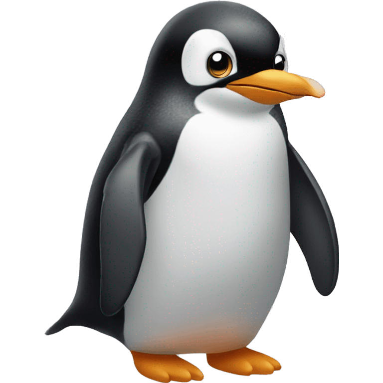 Penguin smōķíñg  emoji