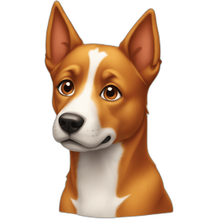 Un chien roux emoji