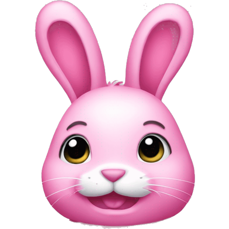 Pink bunny emoji