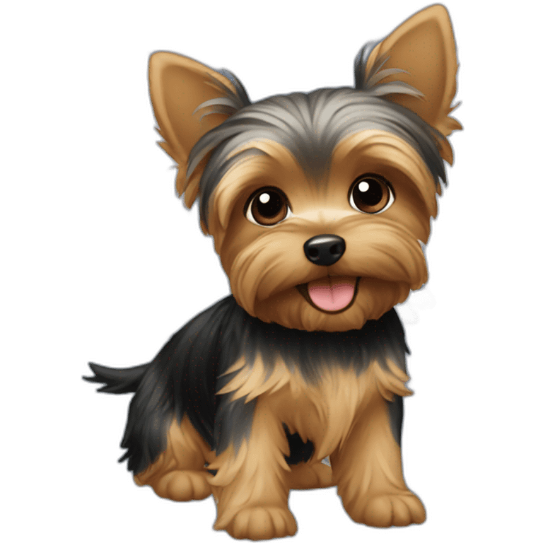 flying yorkie with wings emoji