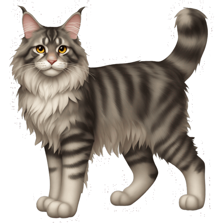 Maine Coon Cat Full Body emoji