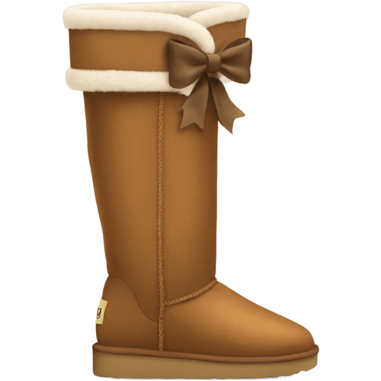 Tall Ugg boots with bows  emoji