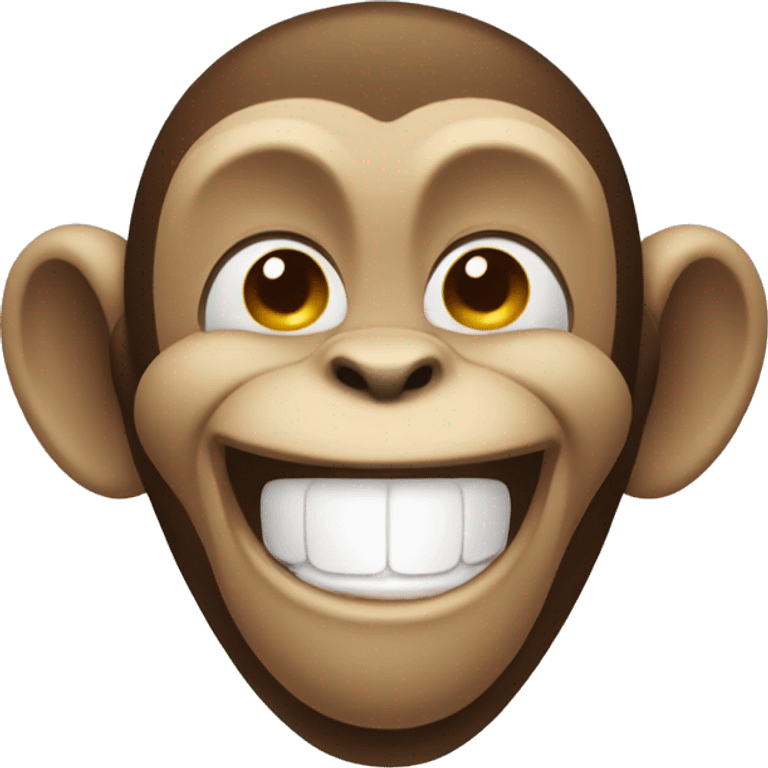 Laughing Monkey with eyes closed emoji