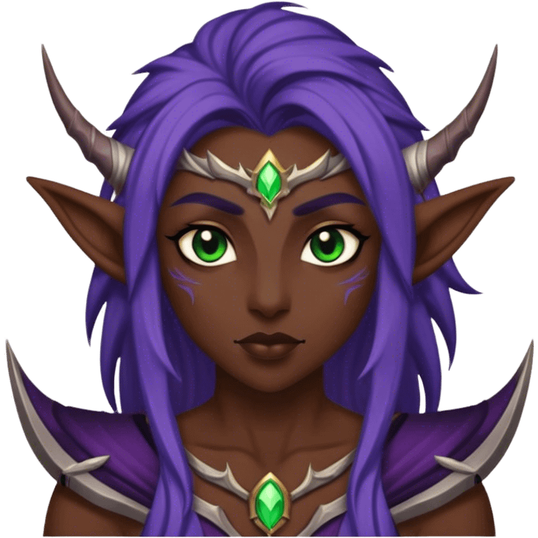 A night elf from world of warcraft emoji