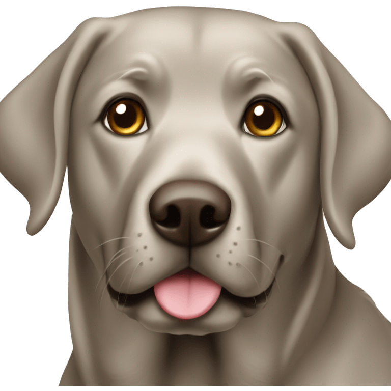 Silver brown Labrador  emoji