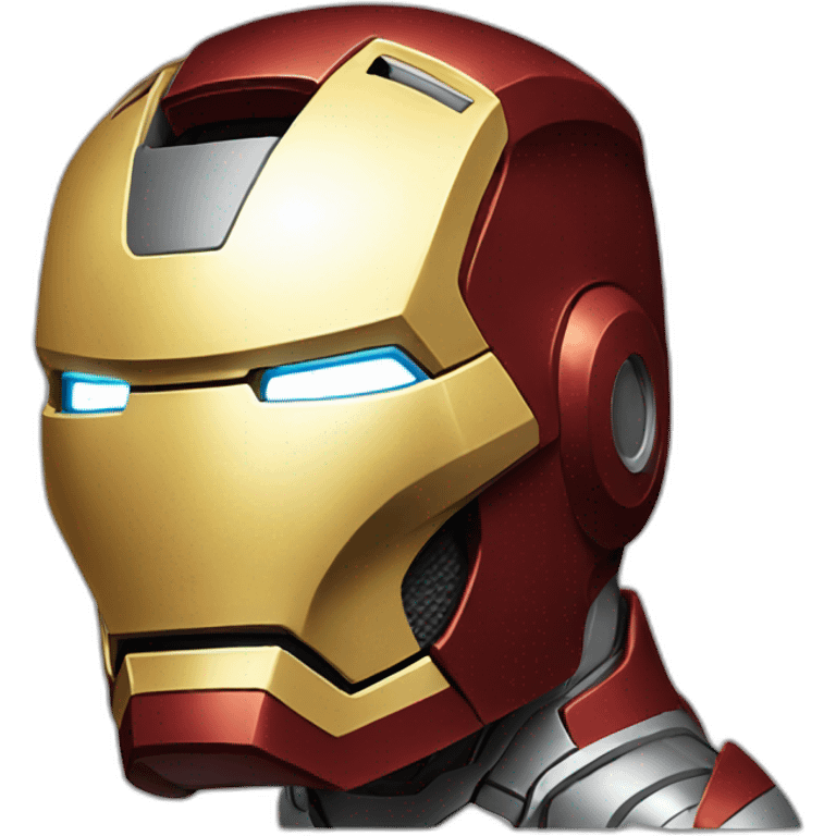 iron man with raised helmet emoji