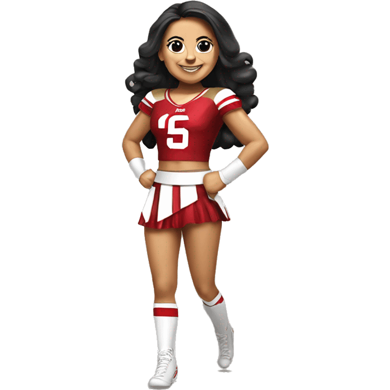 SF 49er cheerleader Mexican  emoji