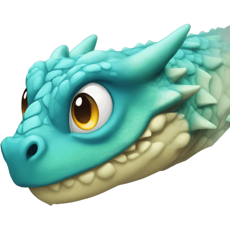 Water breathing dragon emoji