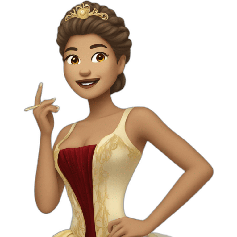 Zendaya as an Opera singer emoji