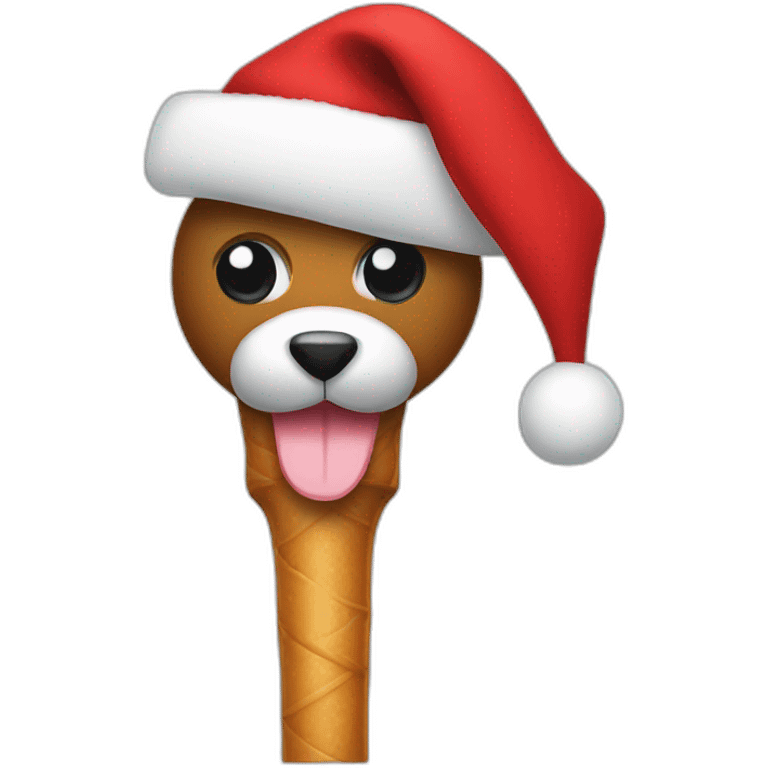 Cane de Noël emoji