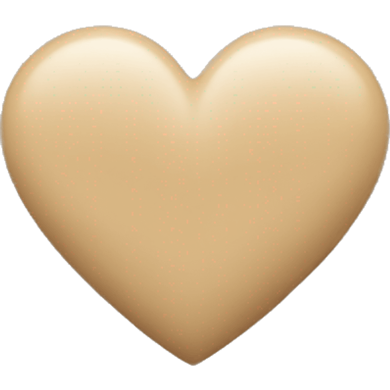 Beige heart  emoji