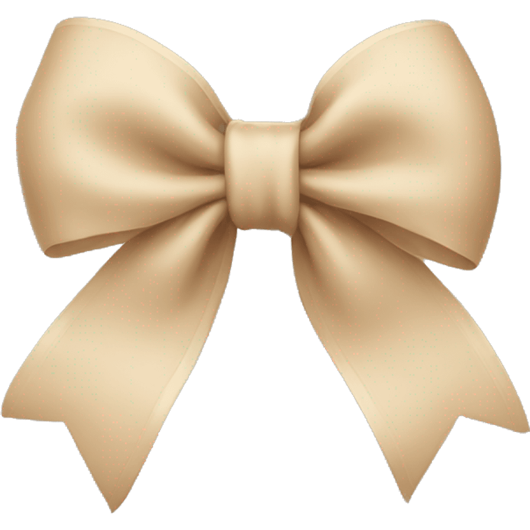 Beige bow emoji