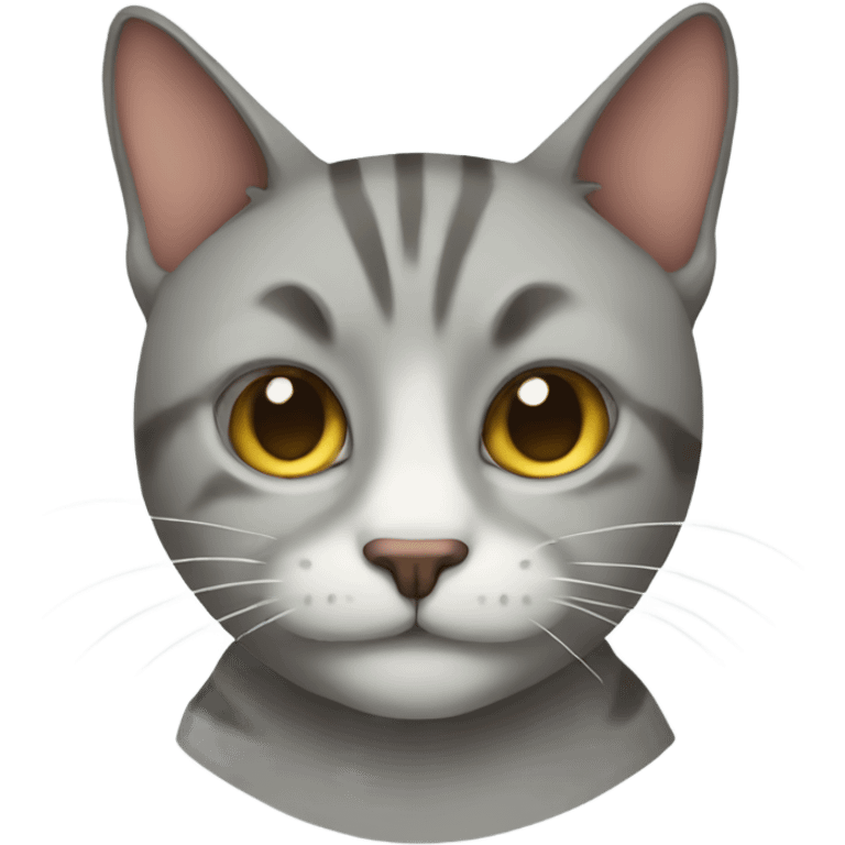 An ill cat emoji