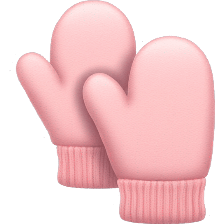 Light pink mittens emoji