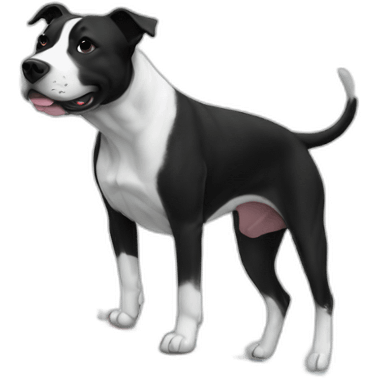 surf-amstaff-black-white emoji