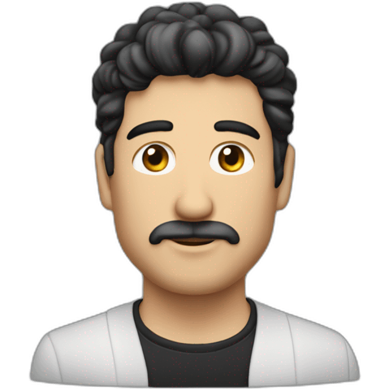 Hombre argentino de piel moreno claro y cabello negro cortob emoji