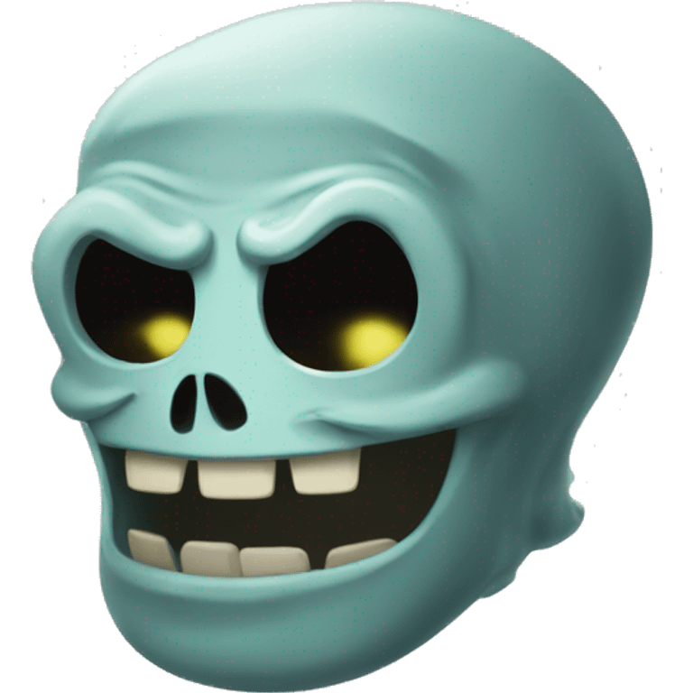 the lich adventure time emoji, crying face emoji