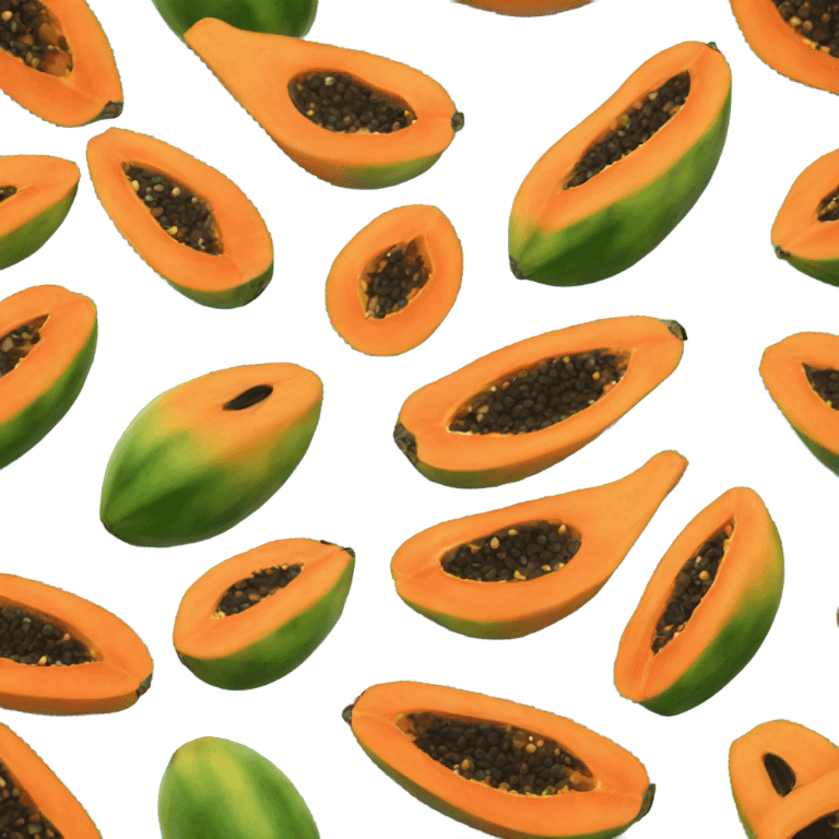 Realistic Papaya  emoji