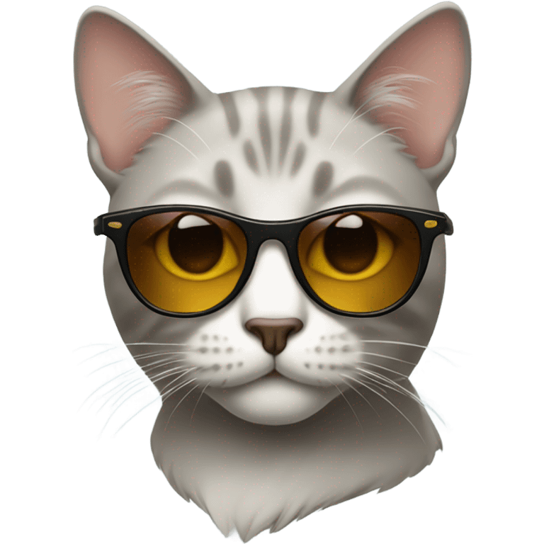 Cat with sunglasses emoji